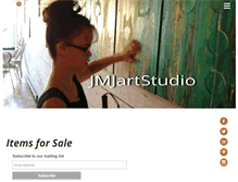 Tablet Screenshot of jmjartstudio.com